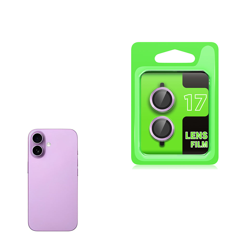 Apple iPhone 17 Zore CL-07 Kamera Lens Koruyucu Açık Mor