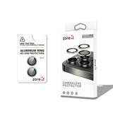 Apple iPhone 17 Zore CL-12 Premium Safir Parmak İzi Bırakmayan Anti-Reflective Kamera Lens Koruyucu Mavi Açık