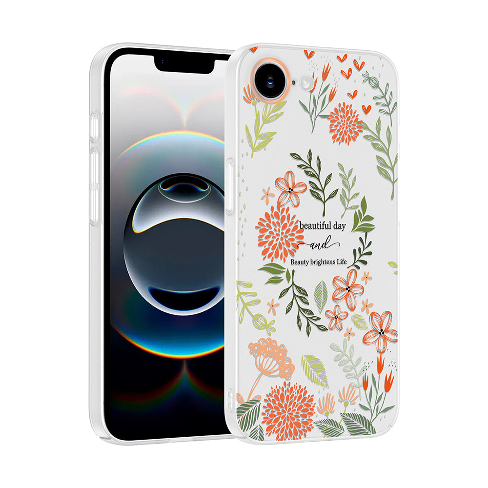 Apple iPhone 17E Kılıf Kamera Korumalı Desenli Zore Klip Kapak Beautiful