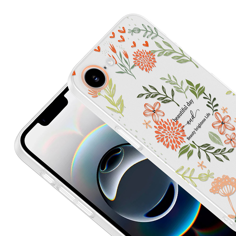 Apple iPhone 17E Kılıf Kamera Korumalı Desenli Zore Klip Kapak Beautiful