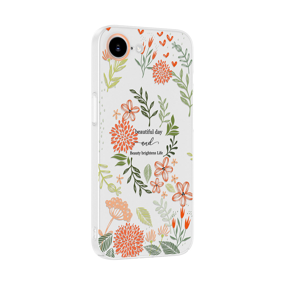 Apple iPhone 17E Kılıf Kamera Korumalı Desenli Zore Klip Kapak Beautiful