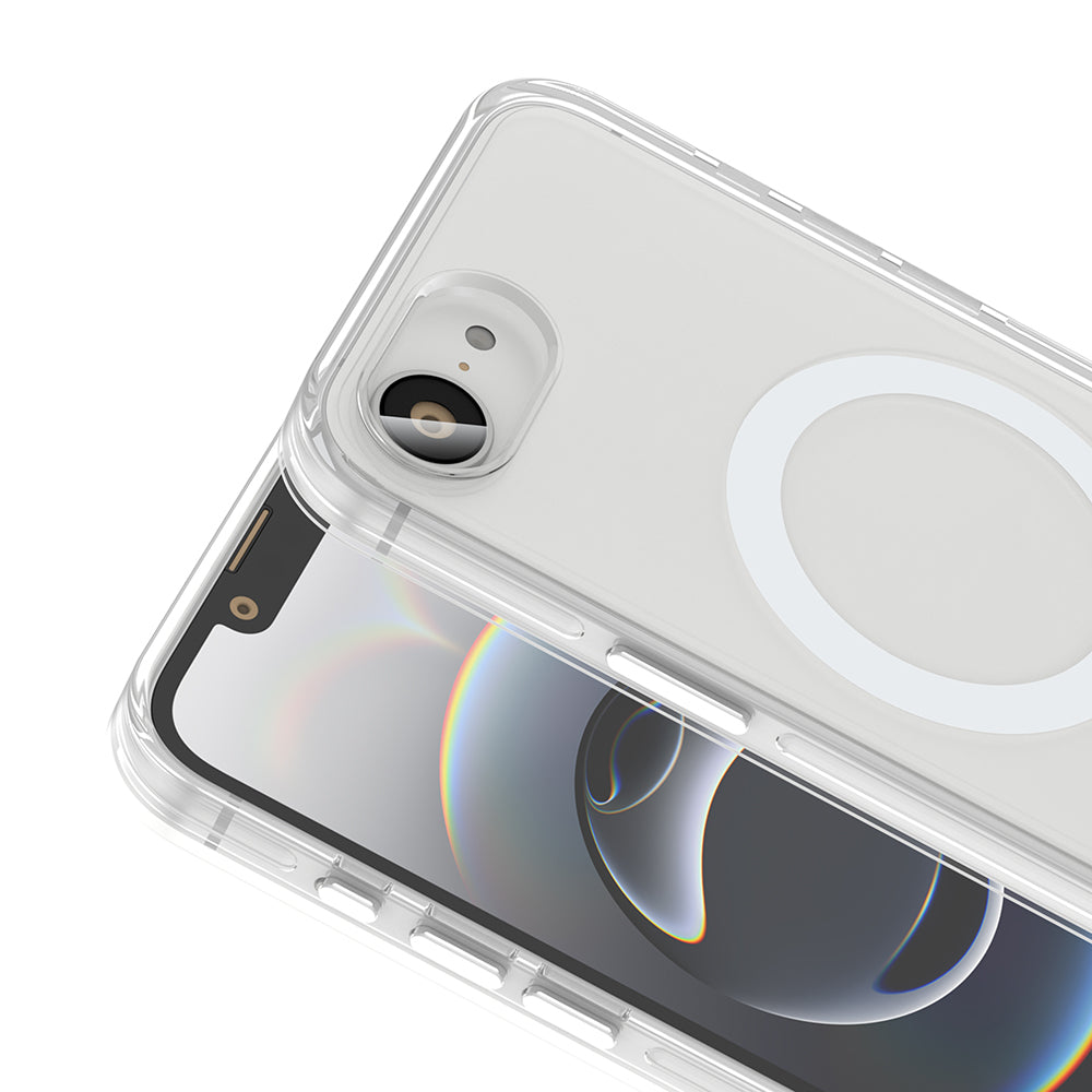 Apple iPhone 17E Kılıf M-safe Şarj Özellikli Kamera Korumalı Kripto Kapak Şeffaf