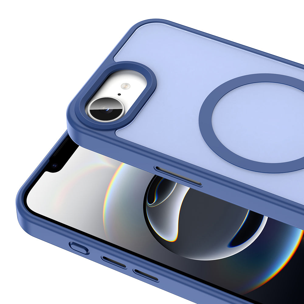 Apple iPhone 17E Kılıf M-safe Şarj Özellikli Mat Arka Yüzey Sio Kapak Koyu Yeşil