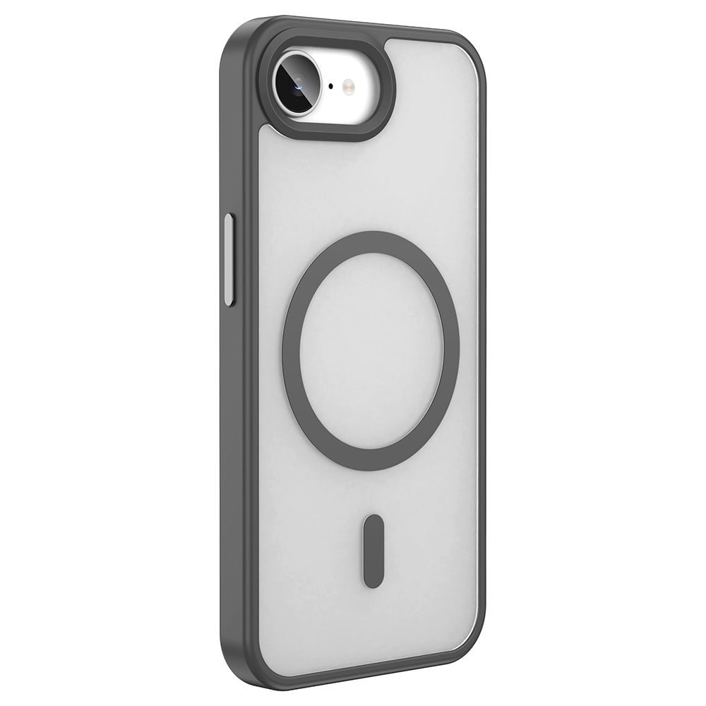 Apple iPhone 17E Kılıf M-safe Şarj Özellikli Mat Arka Yüzey Sio Kapak Koyu Yeşil