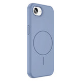 Apple iPhone 17E Kılıf M-safe Şarj Özellikli Sıvı Teknolojili Silinebilir Sert Kivi Kapak Titanyum-Gri