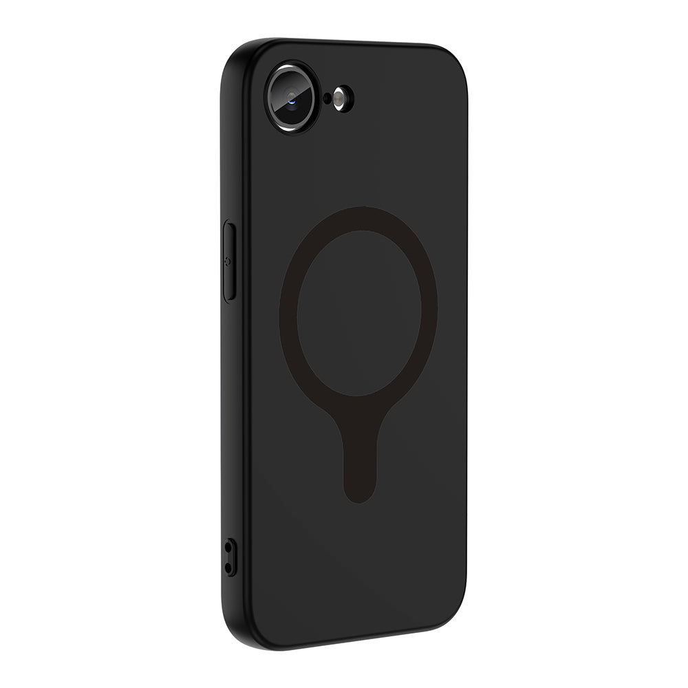 Apple iPhone 17E Kılıf M-Safe Şarj Özellikli Zore Aris Silikon Kapak Siyah