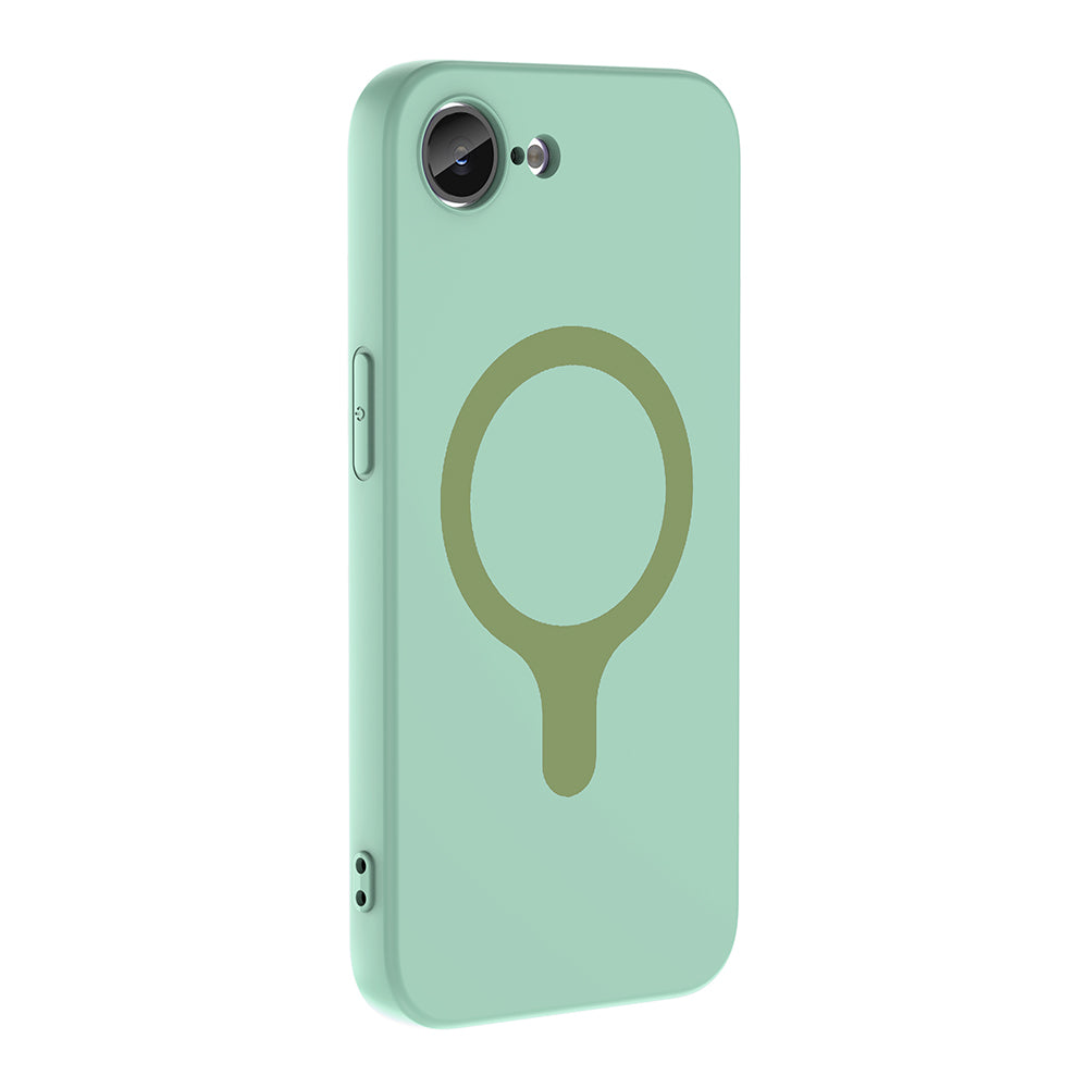 Apple iPhone 17E Kılıf M-Safe Şarj Özellikli Zore Aris Silikon Kapak Turkuaz