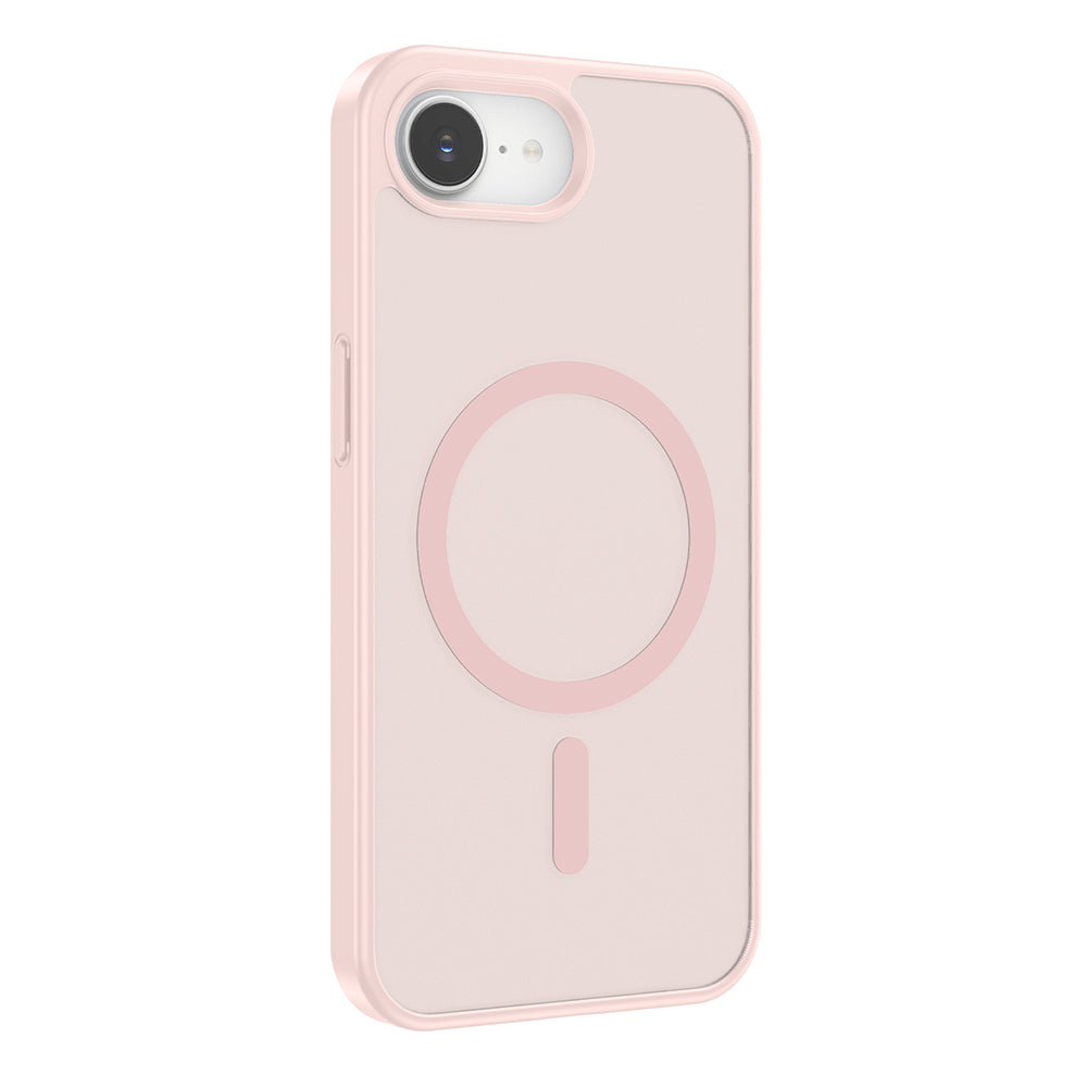 Apple iPhone 17E Kılıf M-safe Şarj Özellikli Babet Kapak Pembe