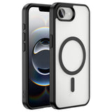 Apple iPhone 17E Kılıf M-safe Wireless Şarj Özellikli Silikon Ege Kapak Siyah