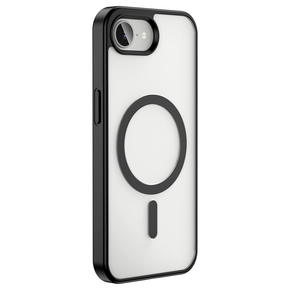 Apple iPhone 17E Kılıf M-safe Wireless Şarj Özellikli Silikon Ege Kapak Siyah