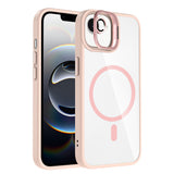 Apple iPhone 17E Kılıf Standlı ve Kamera Lens Hediyeli M-Safe Şarj Özellikli Etro Kapak Lacivert