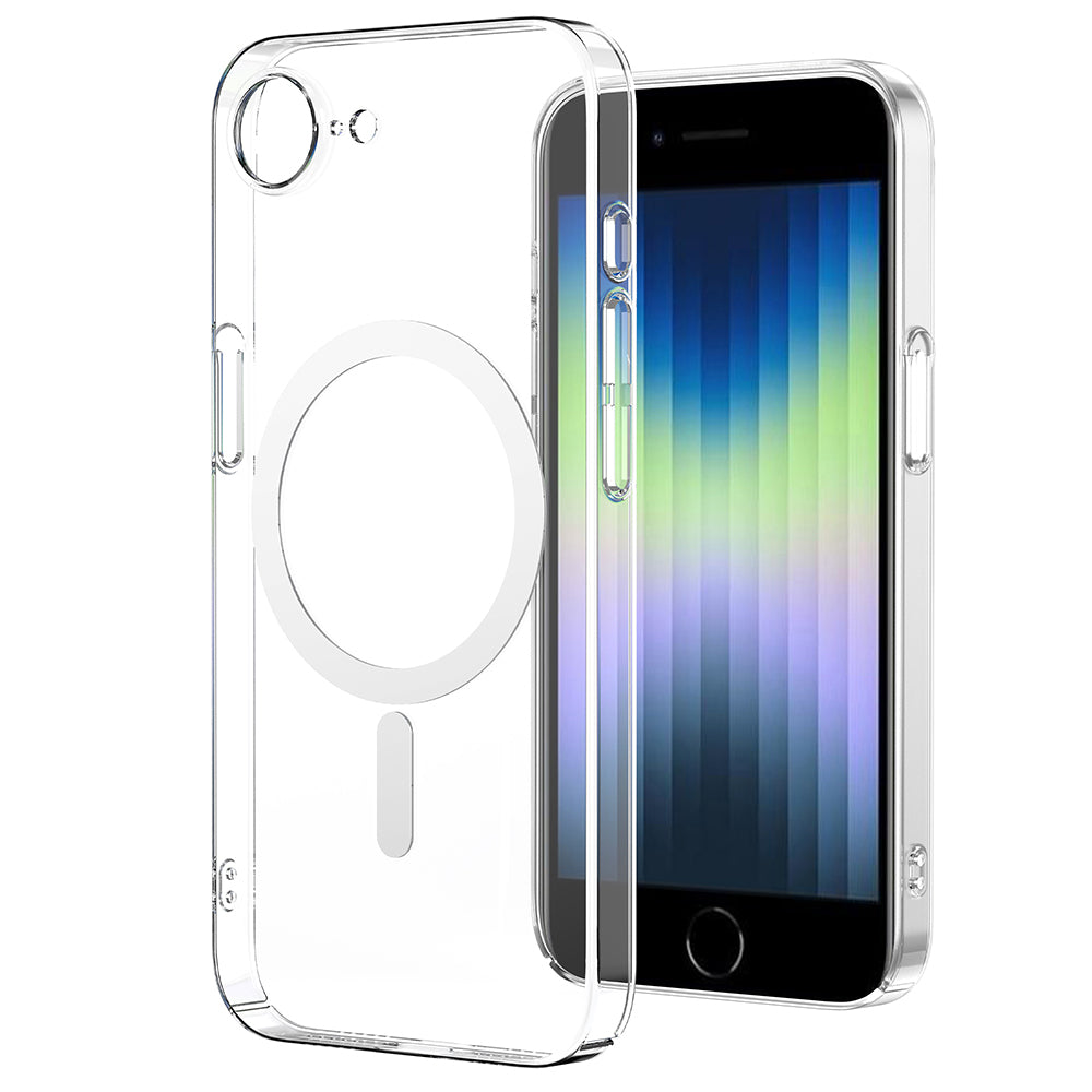 Apple iPhone 17E Kılıf M-safe Şarj Özellikli Şeffaf Kamera Çerçeveli Porto Kapak Şeffaf
