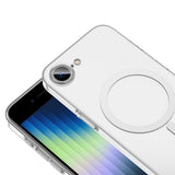 Apple iPhone 17E Kılıf M-safe Şarj Özellikli Şeffaf Kamera Çerçeveli Porto Kapak Şeffaf