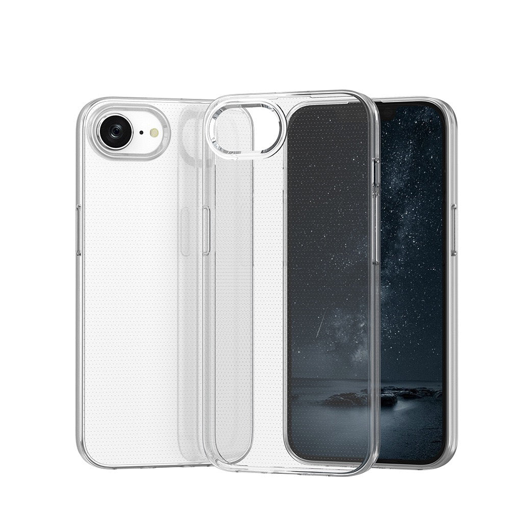 Apple iPhone 17E Kılıf Süper Silikon Kapak Şeffaf
