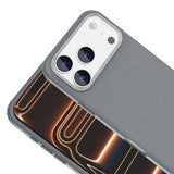 Apple iPhone 18 Pro Kılıf M-Safe Şarj Özellikli Metal Kamera Çerçeveli Zore Edi Silikon Kapak Siyah