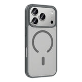 Apple iPhone 18 Pro Kılıf M-safe Şarj Özellikli Zore Babet Kapak Gri