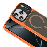 Apple iPhone 18 Pro Kılıf Mat Arka Yüzey Wireless Şarj Özellikli Zore Flet M-safe Kapak Lacivert