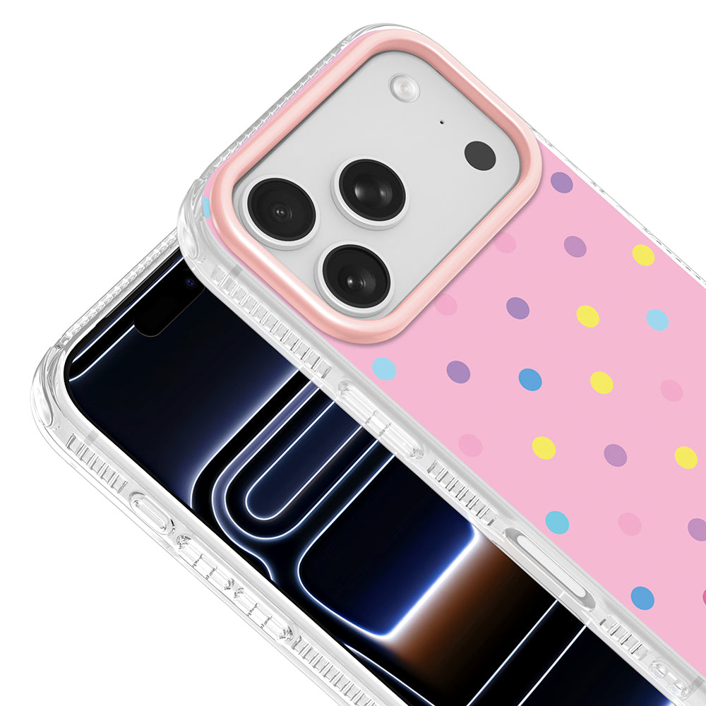 Apple iPhone 18 Pro Max Kılıf Airbag Tasarımlı Zore Potik Sert PC Kapak Pembe