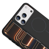 Apple iPhone 18 Pro Max Kılıf M-Safe Şarj Özellikli Metal Kamera Çerçeveli Zore Edi Silikon Kapak Açık Mavi