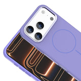 Apple iPhone 18 Pro Max Kılıf M-Safe Şarj Özellikli Metal Kamera Çerçeveli Zore Edi Silikon Kapak Lacivert
