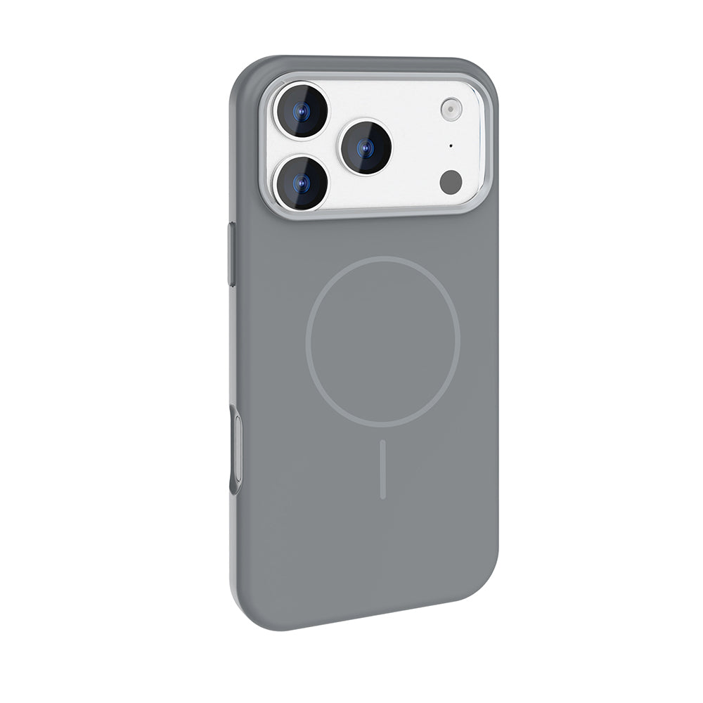 Apple iPhone 18 Pro Max Kılıf M-Safe Şarj Özellikli Metal Kamera Çerçeveli Zore Edi Silikon Kapak Siyah
