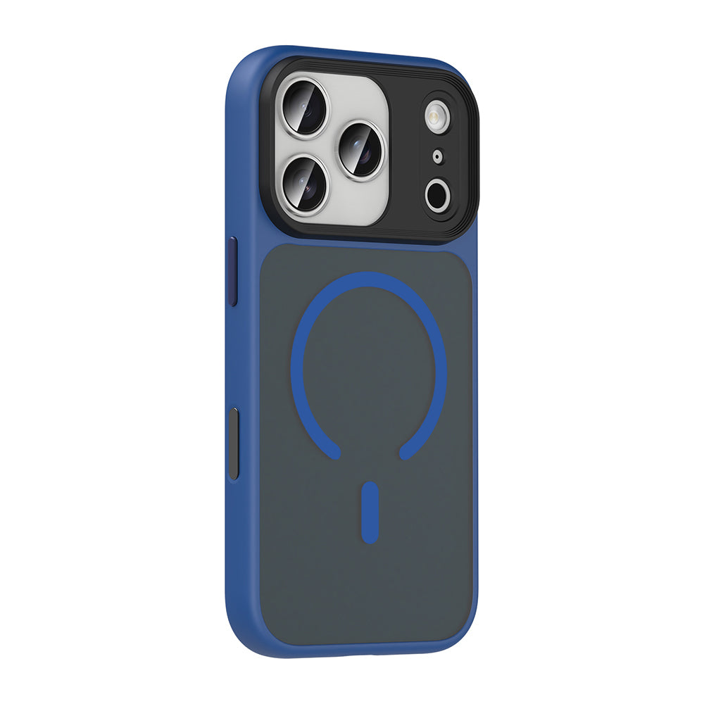 Apple iPhone 18 Pro Max Kılıf Mat Arka Yüzey Wireless Şarj Özellikli Zore Flet M-safe Kapak Turuncu