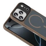 Apple iPhone 18 Pro Max Kılıf Mat Arka Yüzey Wireless Şarj Özellikli Zore Flet M-safe Kapak Siyah