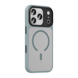 Apple iPhone 18 Pro Max Kılıf Mat Arka Yüzey Wireless Şarj Özellikli Zore Flet M-safe Kapak Turuncu