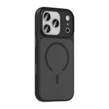 Apple iPhone 18 Pro Max Kılıf Mat Arka Yüzey Wireless Şarj Özellikli Zore Flet M-safe Kapak Turuncu