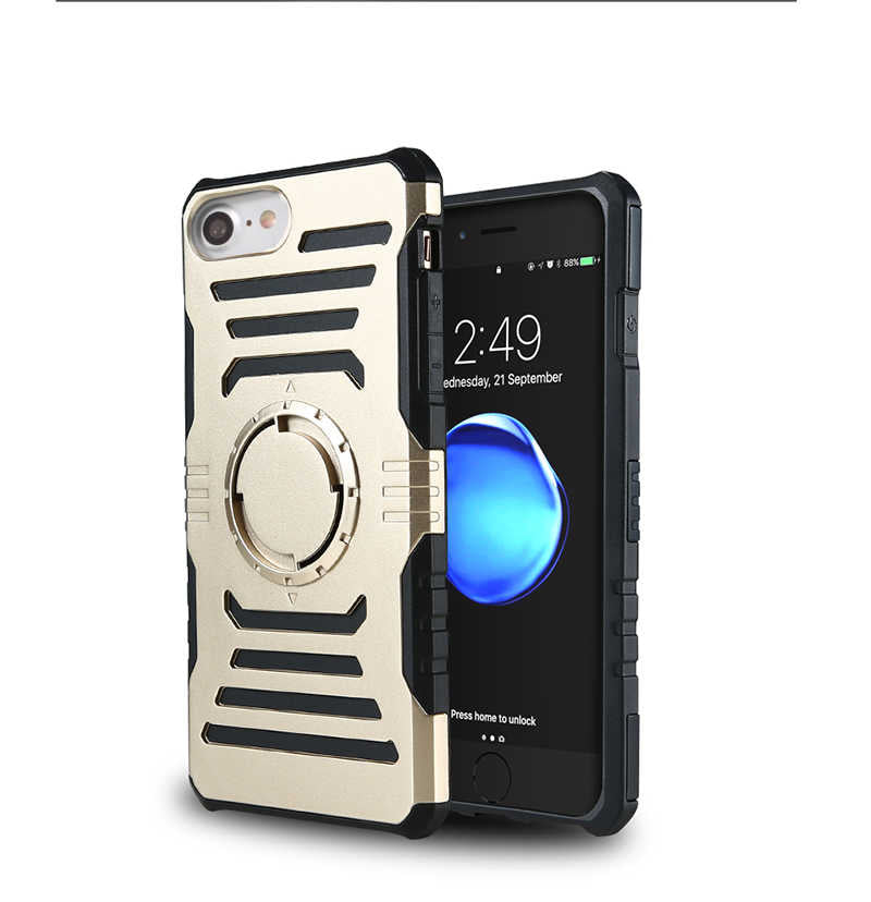 Apple iPhone 5 Kılıf Zore 2 in 1 Kol Bandı Füme