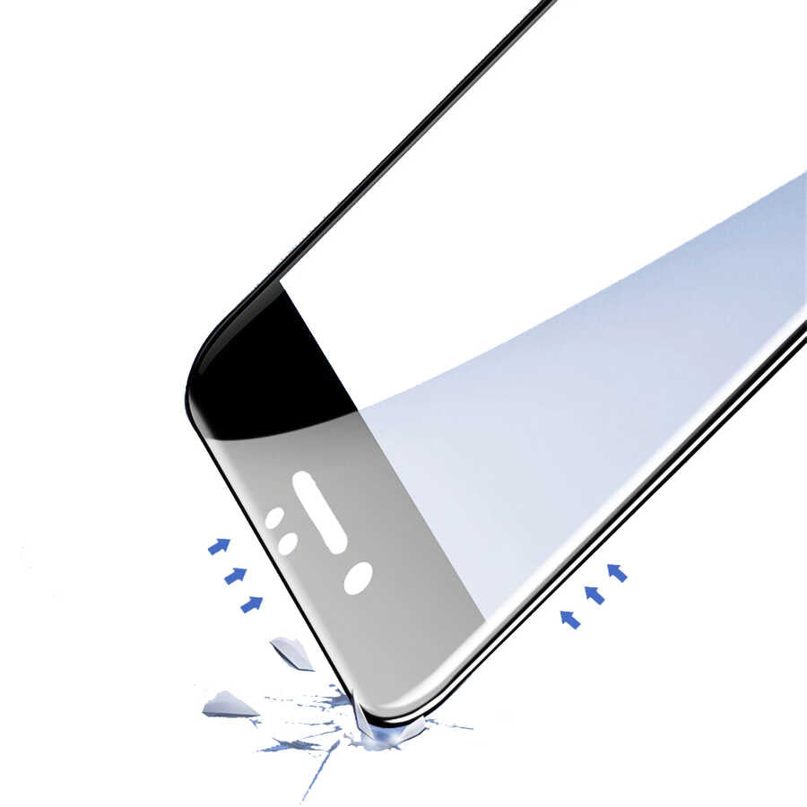 Apple iPhone 6 Davin 5D Cam Ekran Koruyucu Siyah