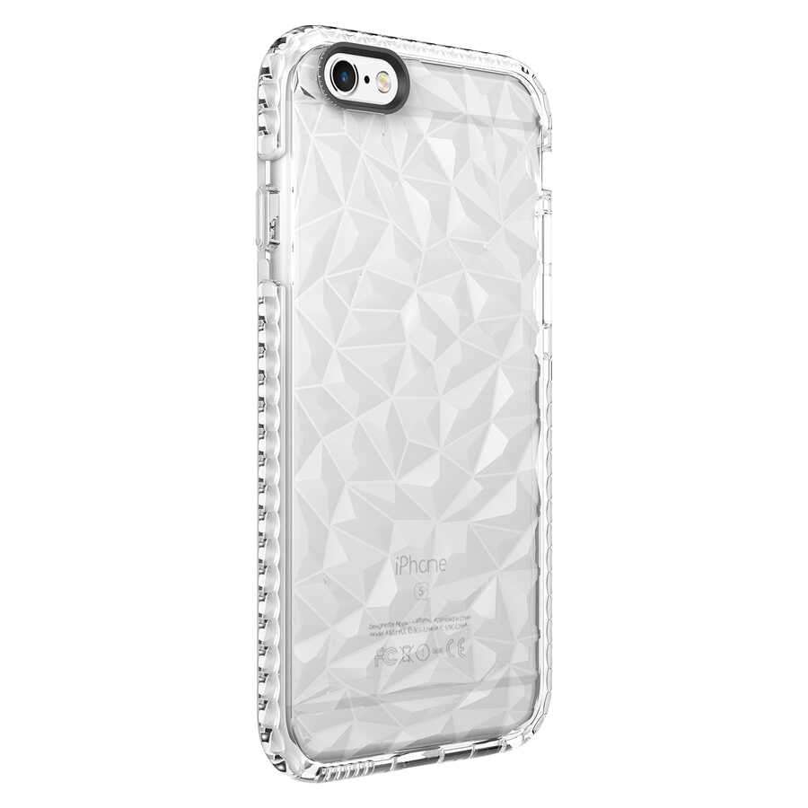 Apple iPhone 6 Kılıf Zore Buzz Kapak Beyaz