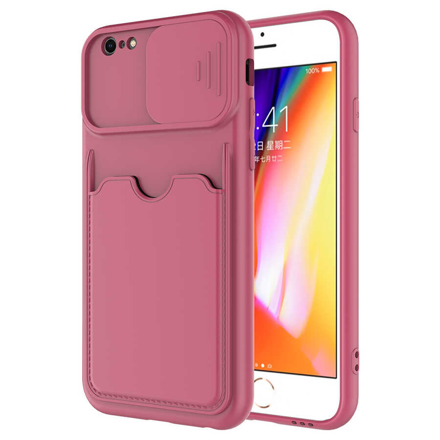 Apple iPhone 6 Kılıf Zore Kartix Kapak Koyu Mor