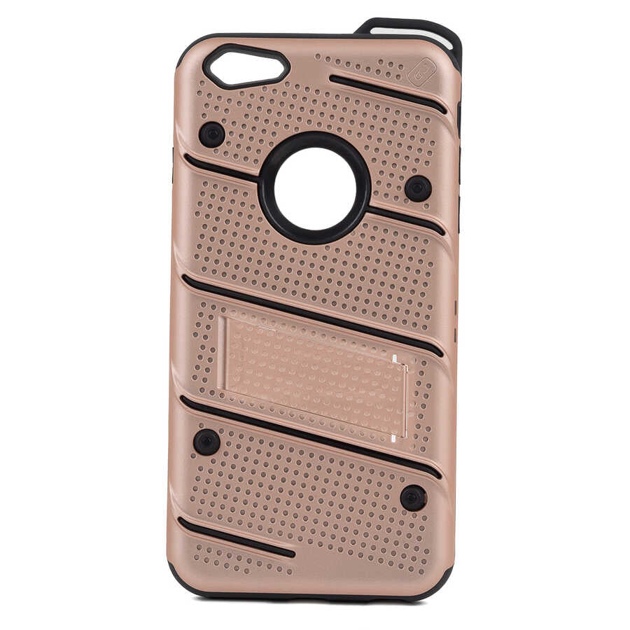 Apple iPhone 6 Plus Kılıf Zore İron Kapak Rose Gold