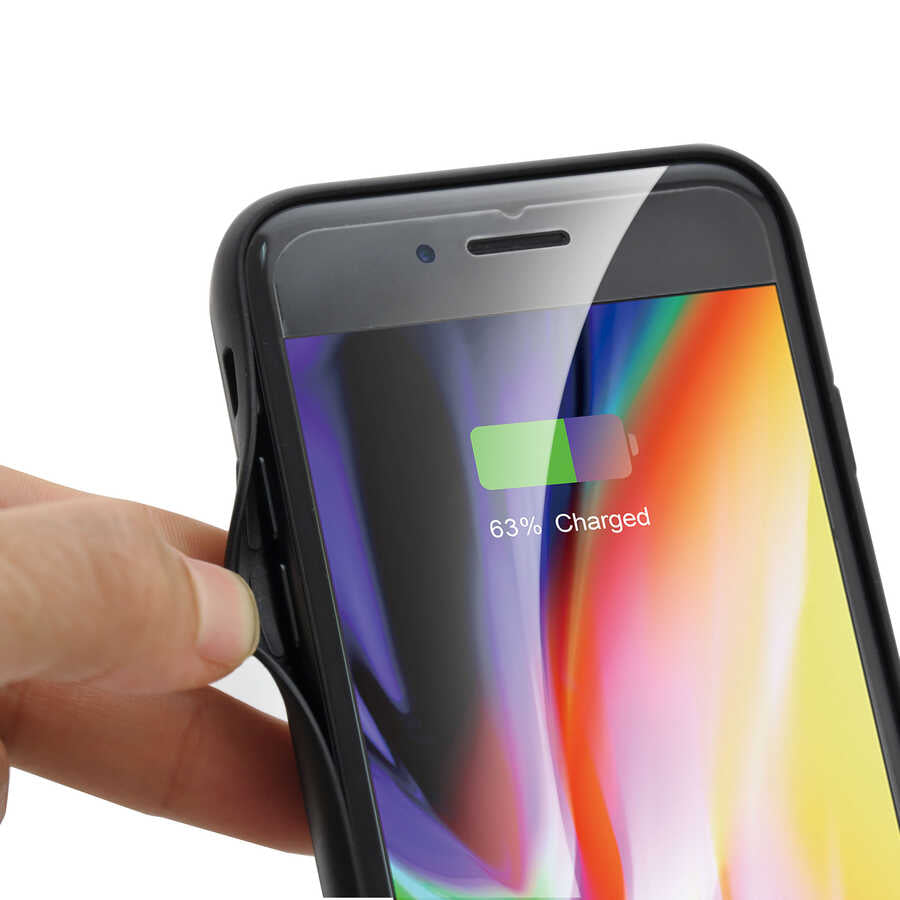 Apple iPhone 6 Plus Zore 8000 mAh Şarjlı Kılıf Siyah