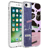 Apple iPhone 7 Kılıf Airbag Kenarlı Renkli Desenli Silikon Zore Elegans Kapak NO8
