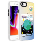 Apple iPhone 7 Kılıf Desenli Zore Dragon Sert Kapak Gezegen