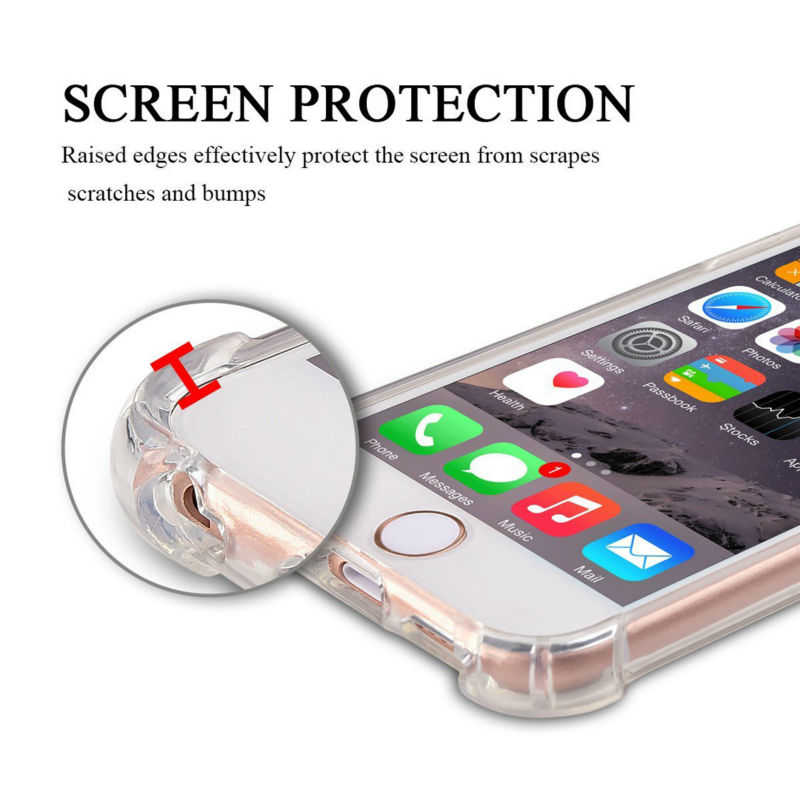 Apple iPhone 7 Kılıf Zore Nitro Anti Shock Silikon Renksiz