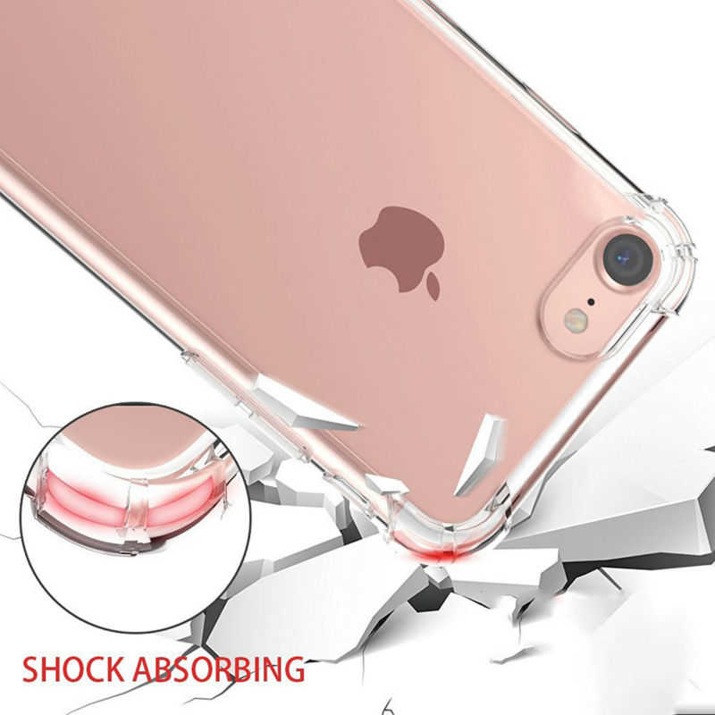Apple iPhone 7 Kılıf Zore Nitro Anti Shock Silikon Renksiz