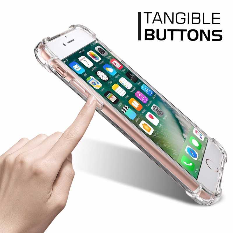 Apple iPhone 7 Kılıf Zore Nitro Anti Shock Silikon Renksiz