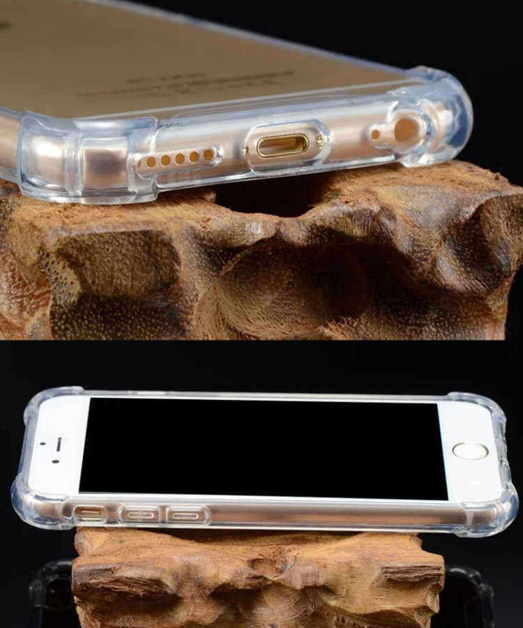 Apple iPhone 7 Kılıf Zore Nitro Anti Shock Silikon Renksiz