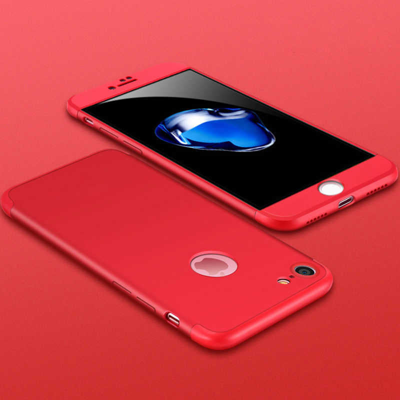 Apple iPhone 7 Kılıf Zore Ays Kapak Kırmızı