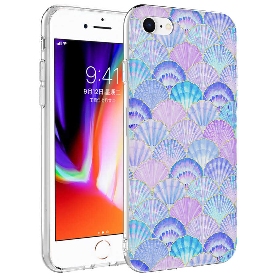 Apple iPhone 7 Kılıf Zore Bella Kapak Mavi