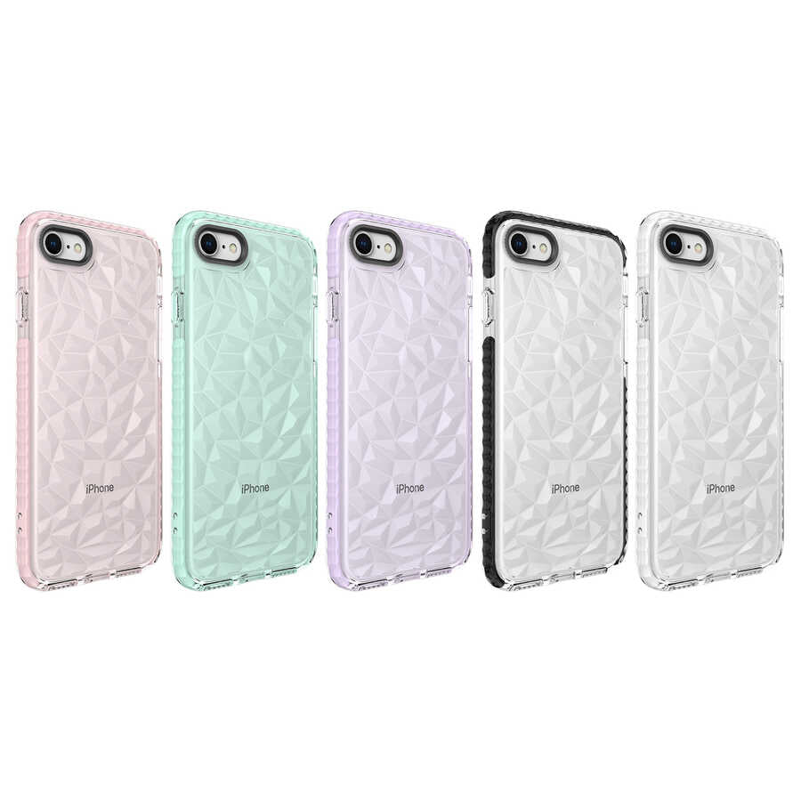 Apple iPhone 7 Kılıf Zore Buzz Kapak Siyah