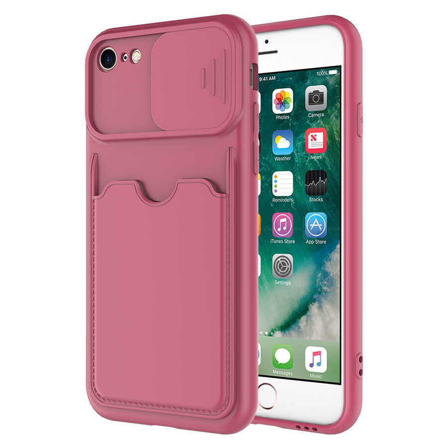 Apple iPhone 7 Kılıf Zore Kartix Kapak Koyu Yeşil