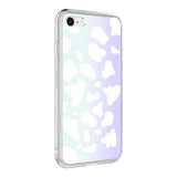 Apple iPhone 7 Kılıf Zore M-Blue Desenli Kapak Cow No2