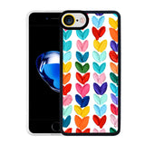 Apple iPhone 7 Kılıf Zore M-Fit Desenli Kapak Heart No6