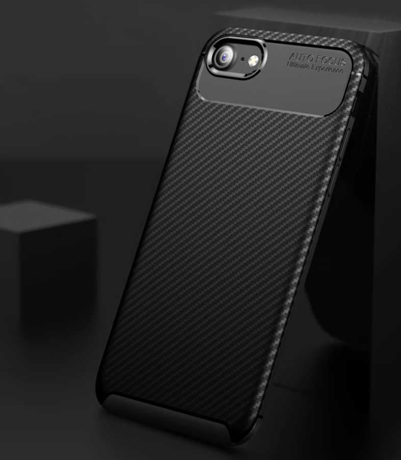 Apple iPhone 7 Kılıf Zore Negro Silikon Kapak Siyah