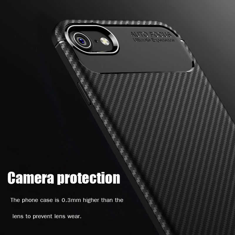 Apple iPhone 7 Kılıf Zore Negro Silikon Kapak Kahverengi