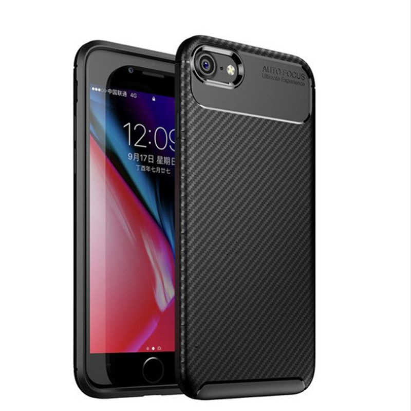 Apple iPhone 7 Kılıf Zore Negro Silikon Kapak Kahverengi